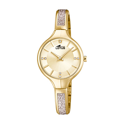 Lotus Women's Silver Bliss Stainless Steel Watch Bracelet - Gold-Tone